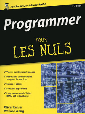cover image of Programmer pour les Nuls, 2ème édition